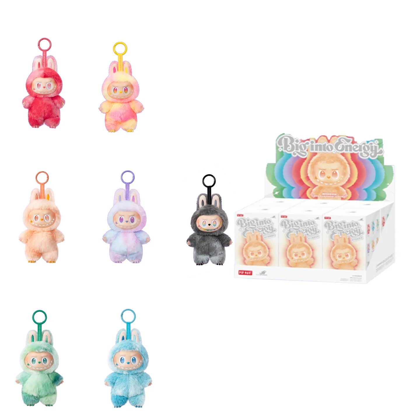 Genuine Popmart The Monsters Labubu V3 Big Into Energy Series Blind Box Vinyl Plush Doll Bag Pendant Mystery Box Cute Toy Gift