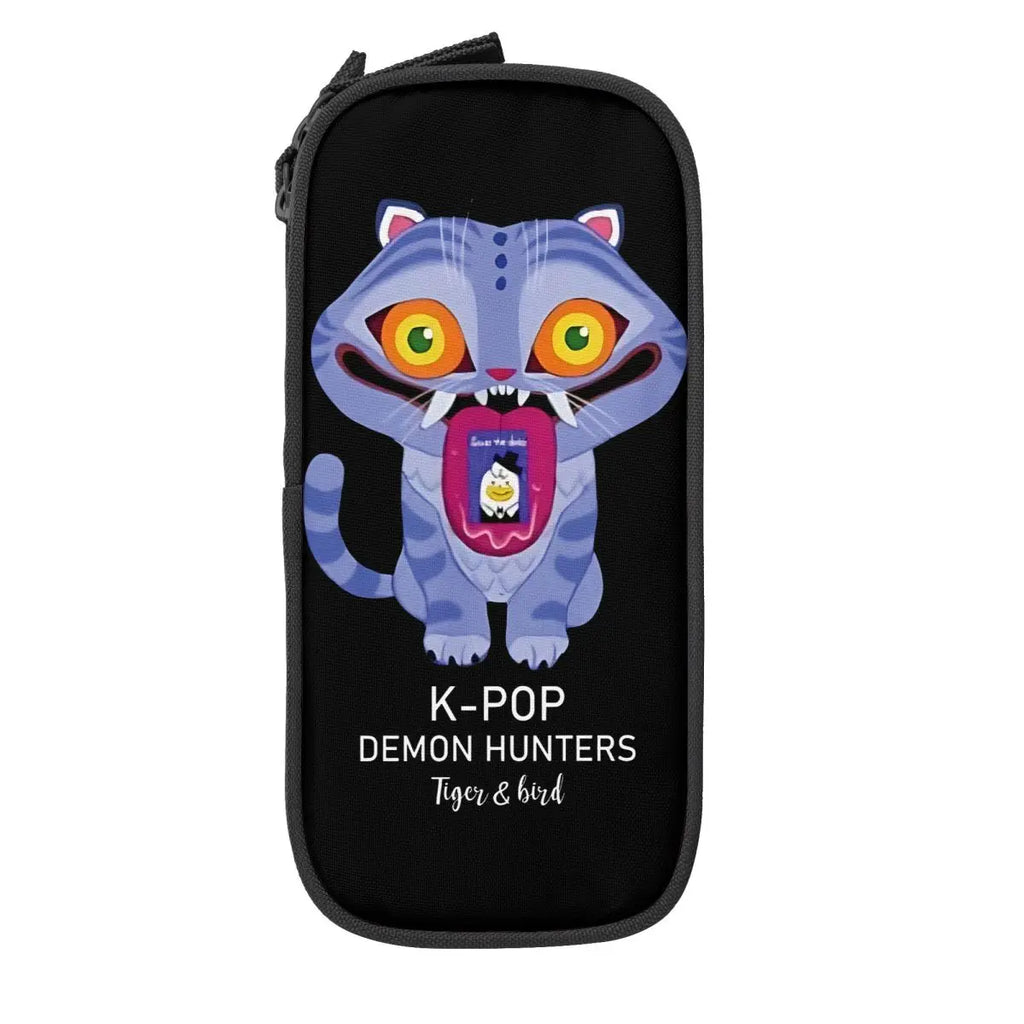 Huntrix Saja Boys Pencil Case Creative Huntrix - Kpop Demon Hunters Pen Bag Girl Boy Large Storage Office Cosmetic Pencilcases