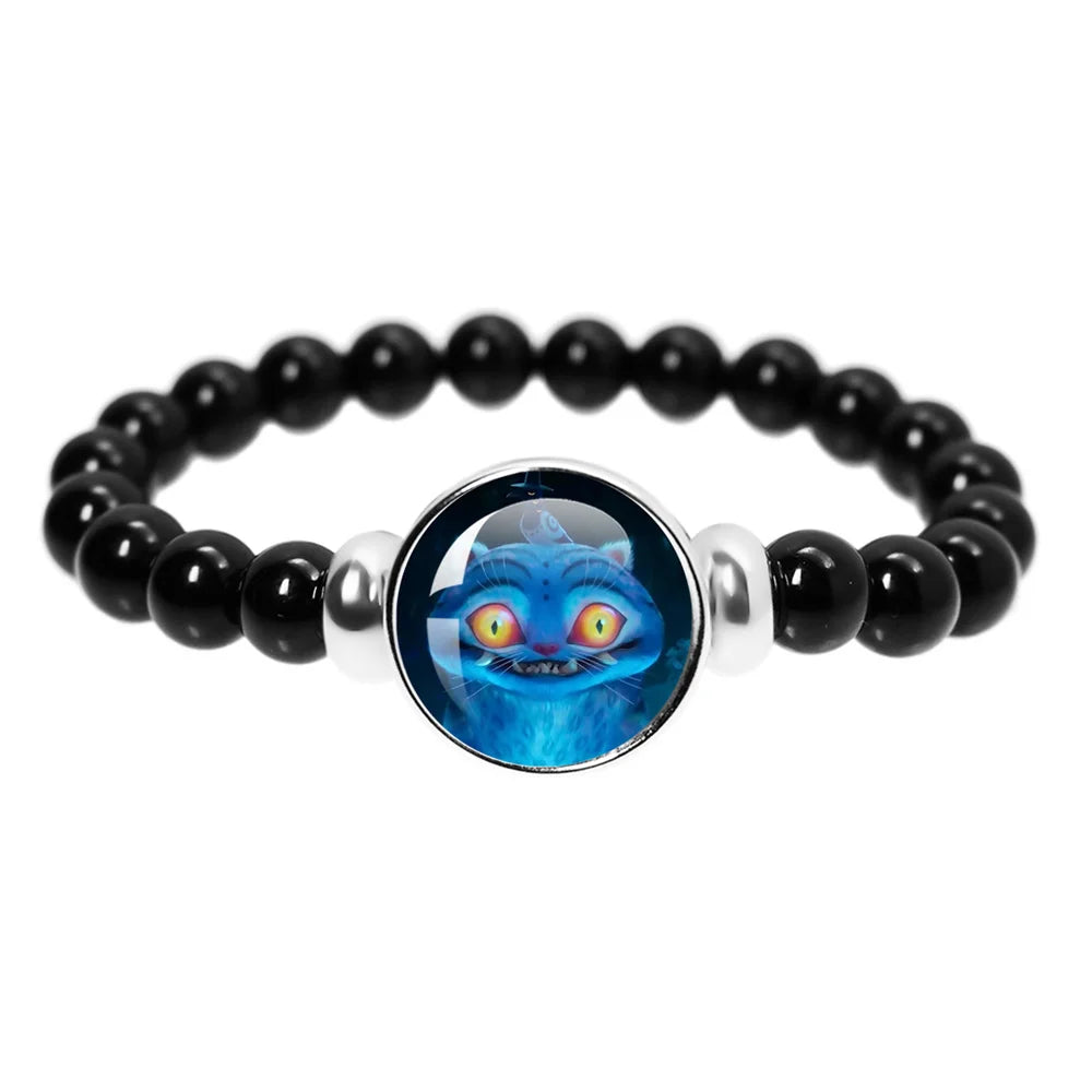 K-Pop Demon Hunters Handmade Glass Bead Bracelet Huntr-x Rumi Zoey Mira Bangles Unisex Jewelry Accessories Fans Gift