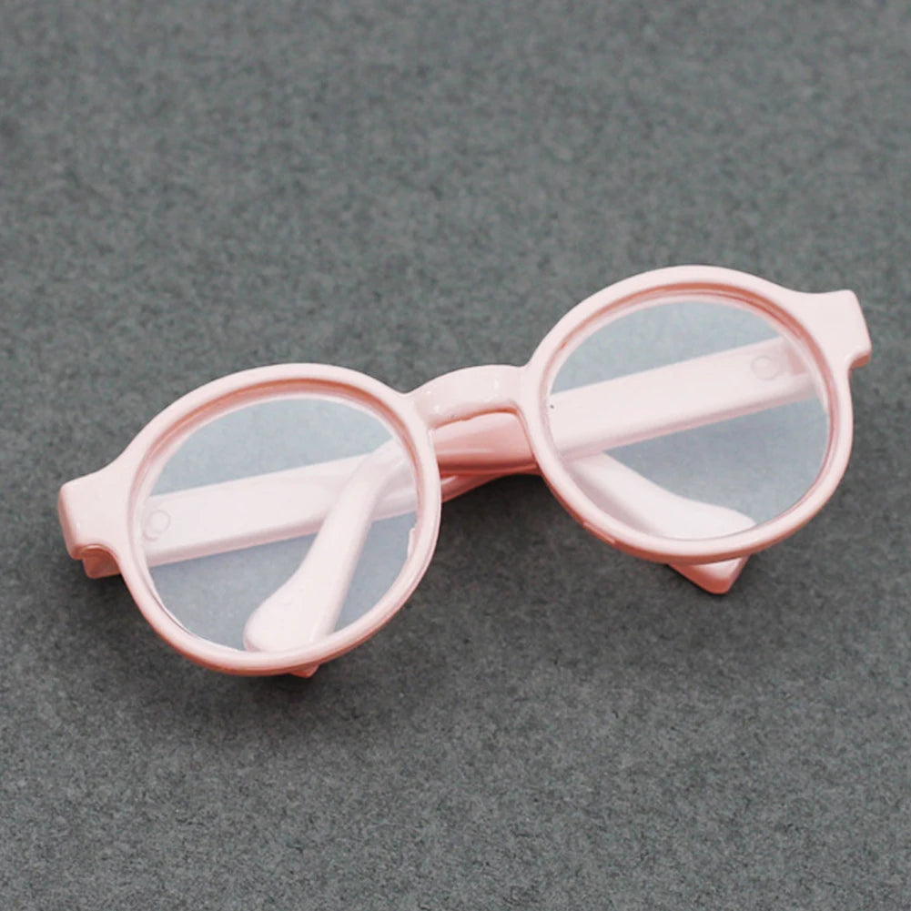 6.5cm Transparent Plastic Glasses for 1/8 1/6 1/3 1/4 BJD for Labubu MSD SD Plush for EXO Doll Sunglasses