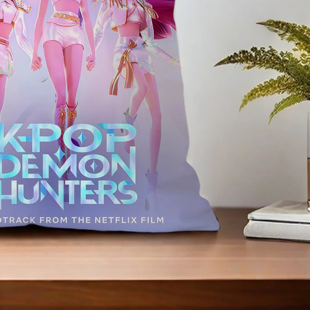 cushion Demon KPop Hunters cover Home Sofa living Room Office Coffee Shop Car Pillow Case