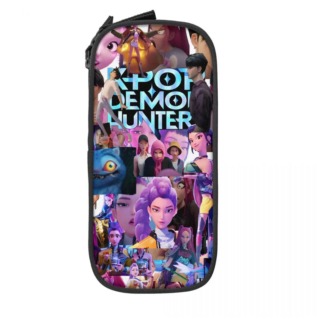 Huntrix Saja Boys Pencil Case Creative Huntrix - Kpop Demon Hunters Pen Bag Girl Boy Large Storage Office Cosmetic Pencilcases