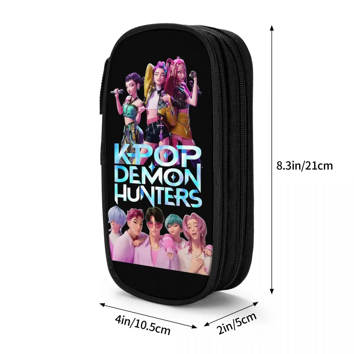 Huntrix Saja Boys Pencil Case Creative Huntrix - Kpop Demon Hunters Pen Bag Girl Boy Large Storage Office Cosmetic Pencilcases