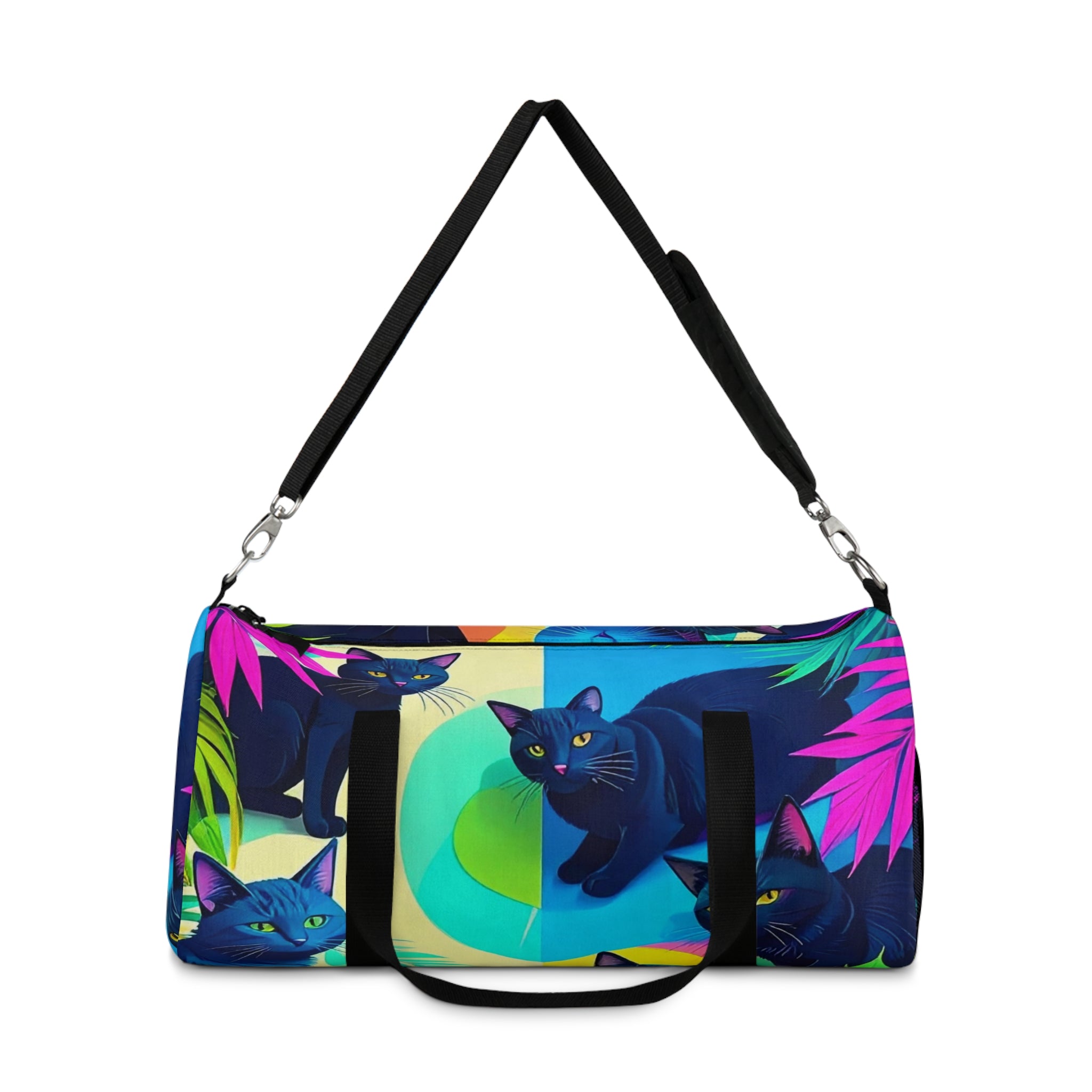 Sylvia's Black Cat Duffel Bag