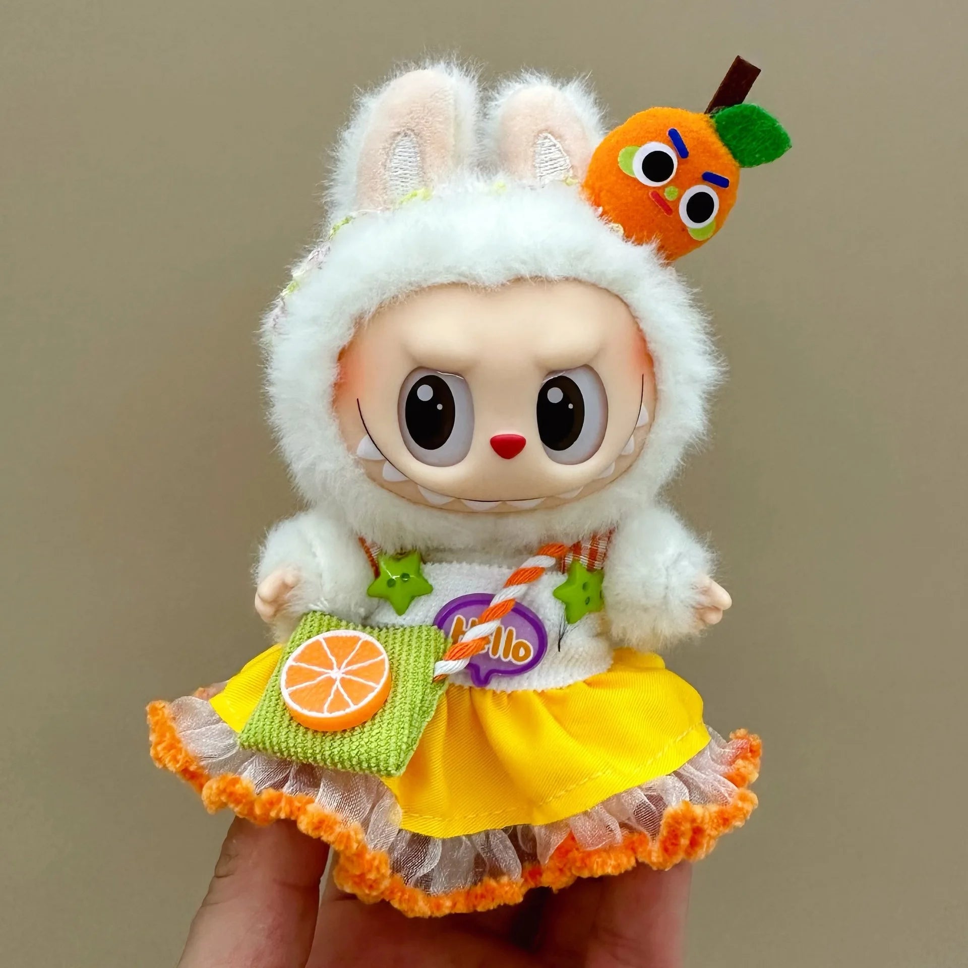 Doll Clothes For 15-17CM I II III Labubu Outfits Mini Plush Cotton Idol Doll Universal Clothing Sitting Party Accessories Gifts