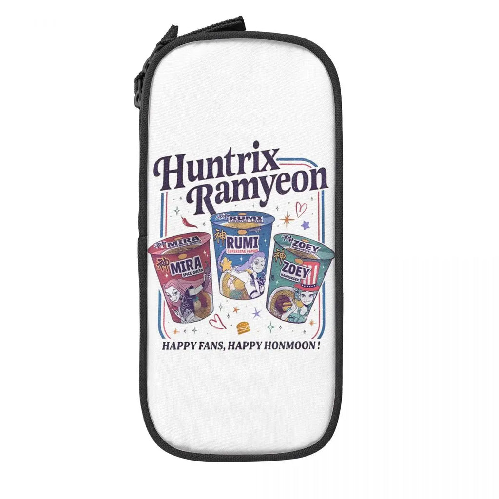 Huntrix Saja Boys Pencil Case Creative Huntrix - Kpop Demon Hunters Pen Bag Girl Boy Large Storage Office Cosmetic Pencilcases