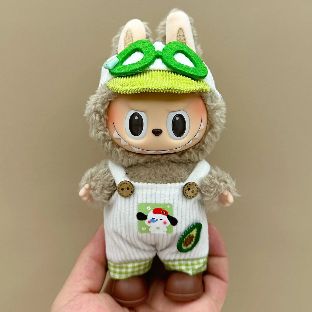 Doll Clothes For 15-17CM I II III Labubu Outfits Mini Plush Cotton Idol Doll Universal Clothing Sitting Party Accessories Gifts