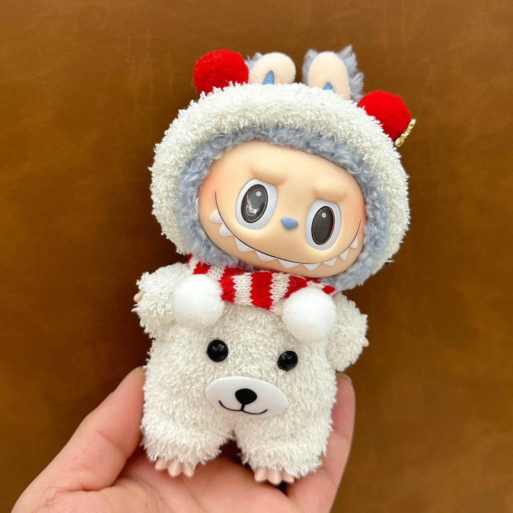 Doll Clothes For 15-17CM I II III Labubu Outfits Mini Plush Cotton Idol Doll Universal Clothing Sitting Party Accessories Gifts