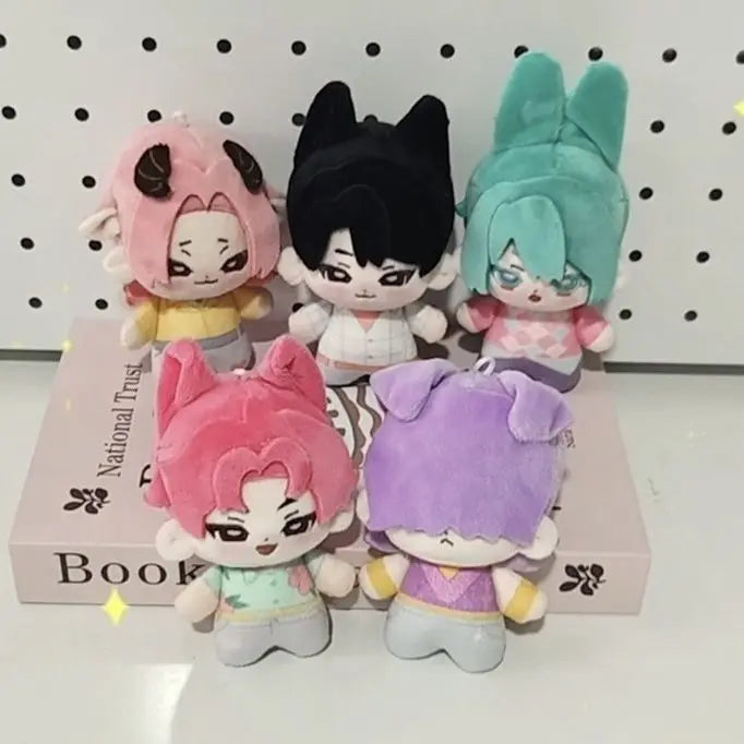 NEW Kpop Demon Hunters Saja Boys Plush Keychain Cute Cartoon Jinu Mystery Romance Baby Abby Plushie Bag Decor Stuffed Toy Gift