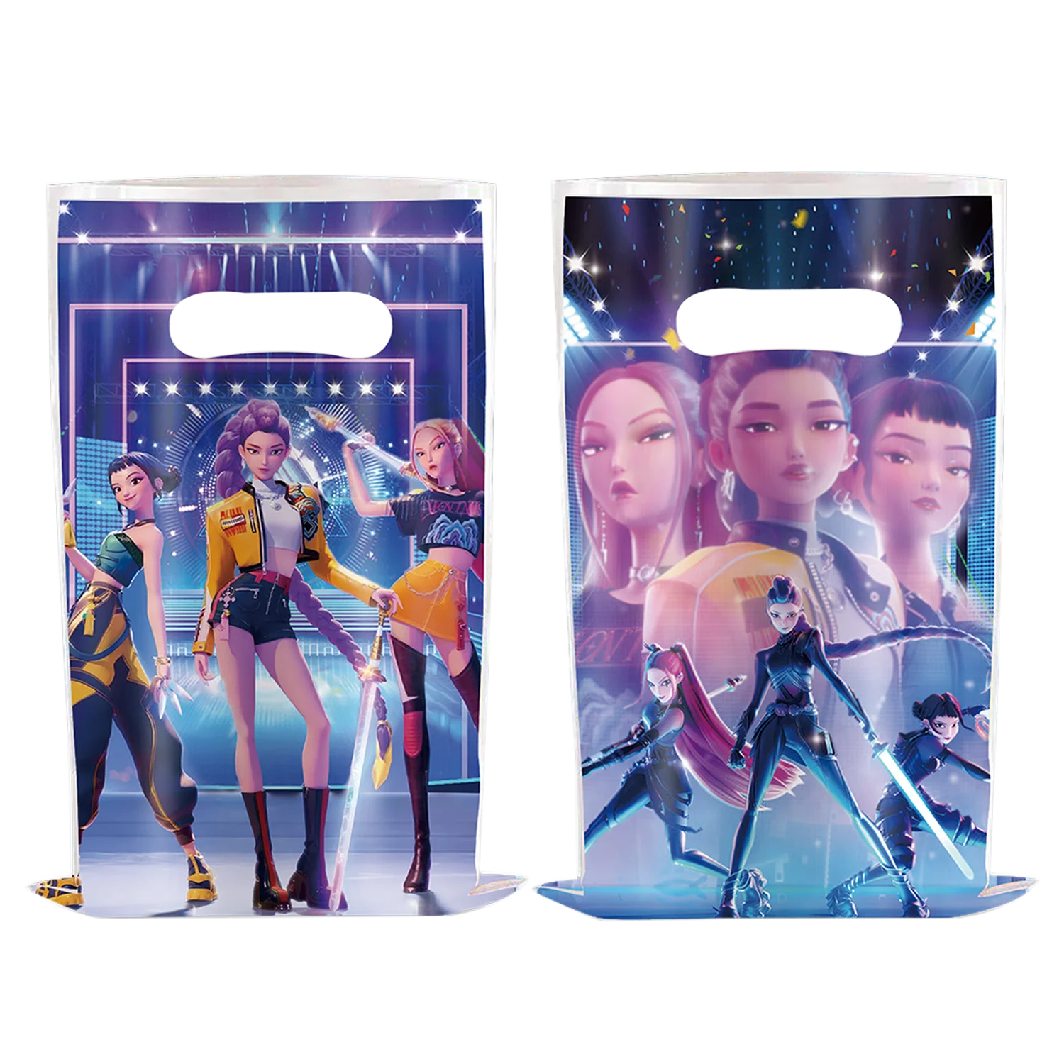 Demon Hunters Birthday Party Decor Tableware Banner Decorations Cake Topper Balloon Girl Kid Korean Kpop Anime Party Supplie Set