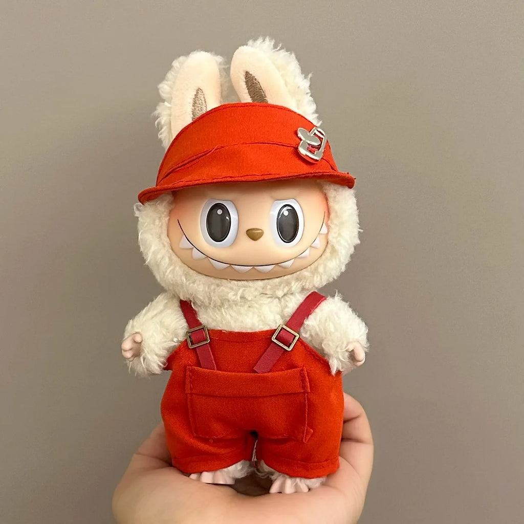 Doll Clothes For 15-17CM I II III Labubu Outfits Mini Plush Cotton Idol Doll Universal Clothing Sitting Party Accessories Gifts