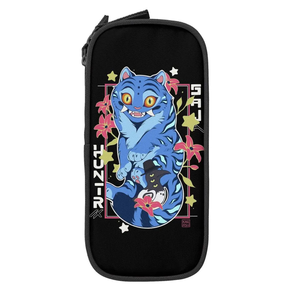 Huntrix Saja Boys Pencil Case Creative Huntrix - Kpop Demon Hunters Pen Bag Girl Boy Large Storage Office Cosmetic Pencilcases