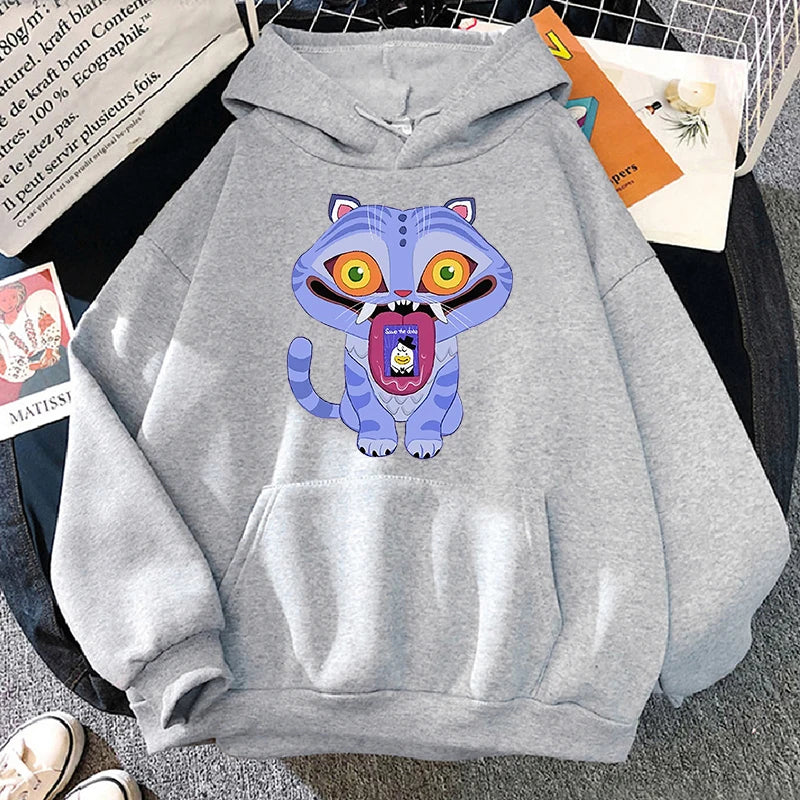 KPop Demon Hunters Derpy Hoodie Fashion Women Men Clothing Loose Fleece Movie Printing 2025 Pullovers Graphic Hoodies Female Top