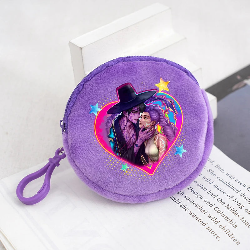K-pop Demon Hunters Coin Purse Children Anime Cartoon Cute Money Bags Boys Girls Key Card Storage Mini Pouch Clutch Portable Bag