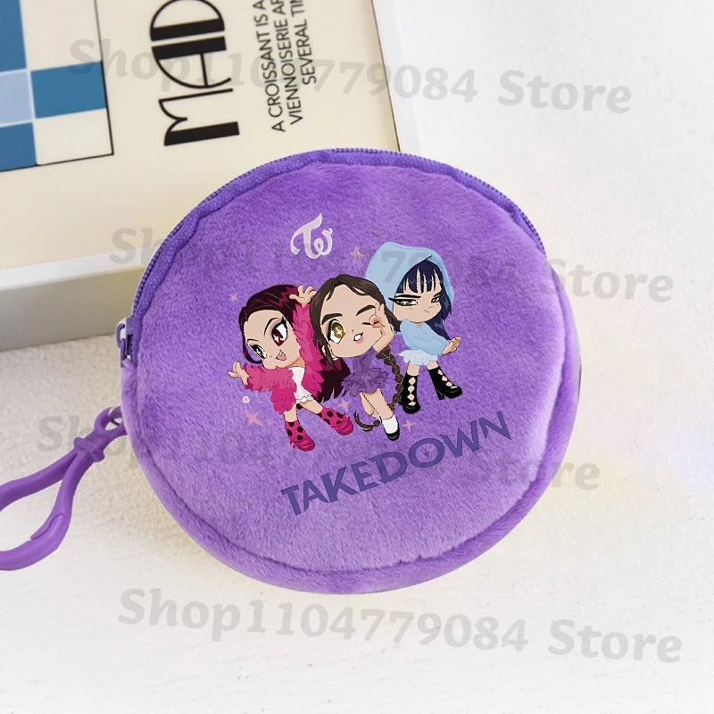 K-pop Demon Hunters Coin Purse Children Anime Cartoon Cute Money Bags Boys Girls Key Card Storage Mini Pouch Clutch Portable Bag