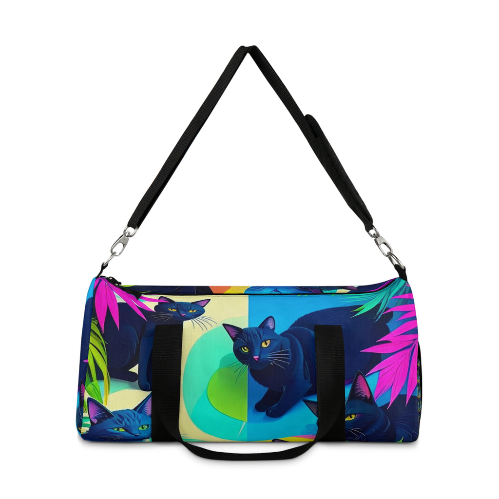 Sylvia's Black Cat Duffel Bag