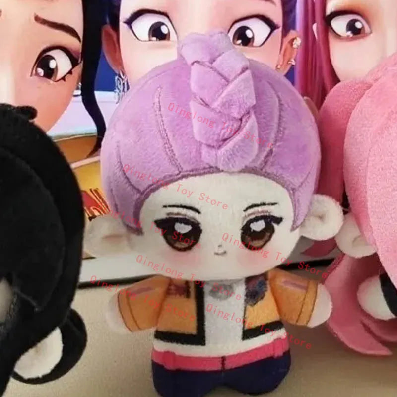 NEW Kpop Demon Hunters Saja Boys Plush Keychain Cute Cartoon Jinu Mystery Romance Baby Abby Plushie Bag Decor Stuffed Toy Gift
