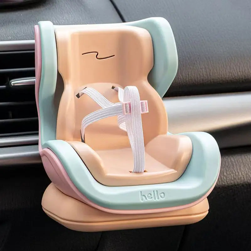 Labubu Car Seat Second Generation Sitting Party Safety Seat Air Outlet Accessories Car dollar storage Gift for Labubu Fan