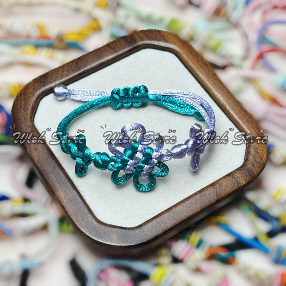 KPop Demon Hunters Rumi Cosplay Accessories Chinese Knot Braided Bracelet HUNTR/X Idol Mira Zoey Friendship Bracelet Party Gifts