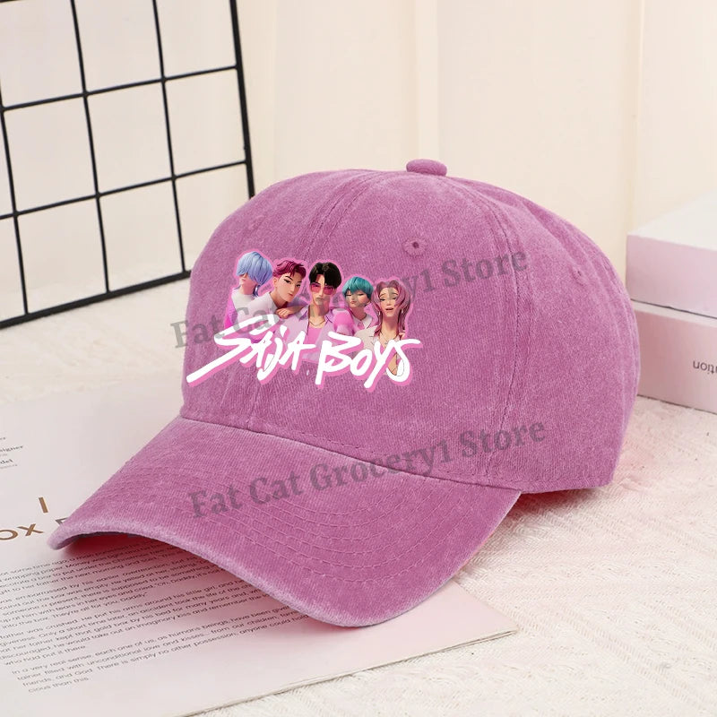 Kpop Demon Hunter Baseball Cap Women Anime Rumi Mira Zoey Sun Hat Adult New Outdoor Sport Sunbonnet Fashion Retro Headgear Gift