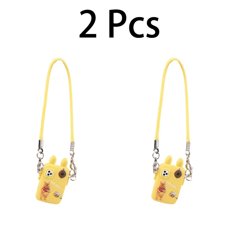 For Labubu Accessories For Crybaby Accessories Cartoon style camera phone Bag Plush Doll Accessories Pendant Fan Birthday Gift