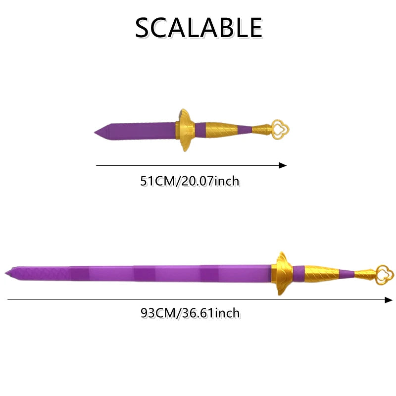 Rumi Sword KPOP Demons Hunter Cosplay Costume Accessories Arms Weaponns Long Knife Purple Sword Halloween Carnival Suit Props