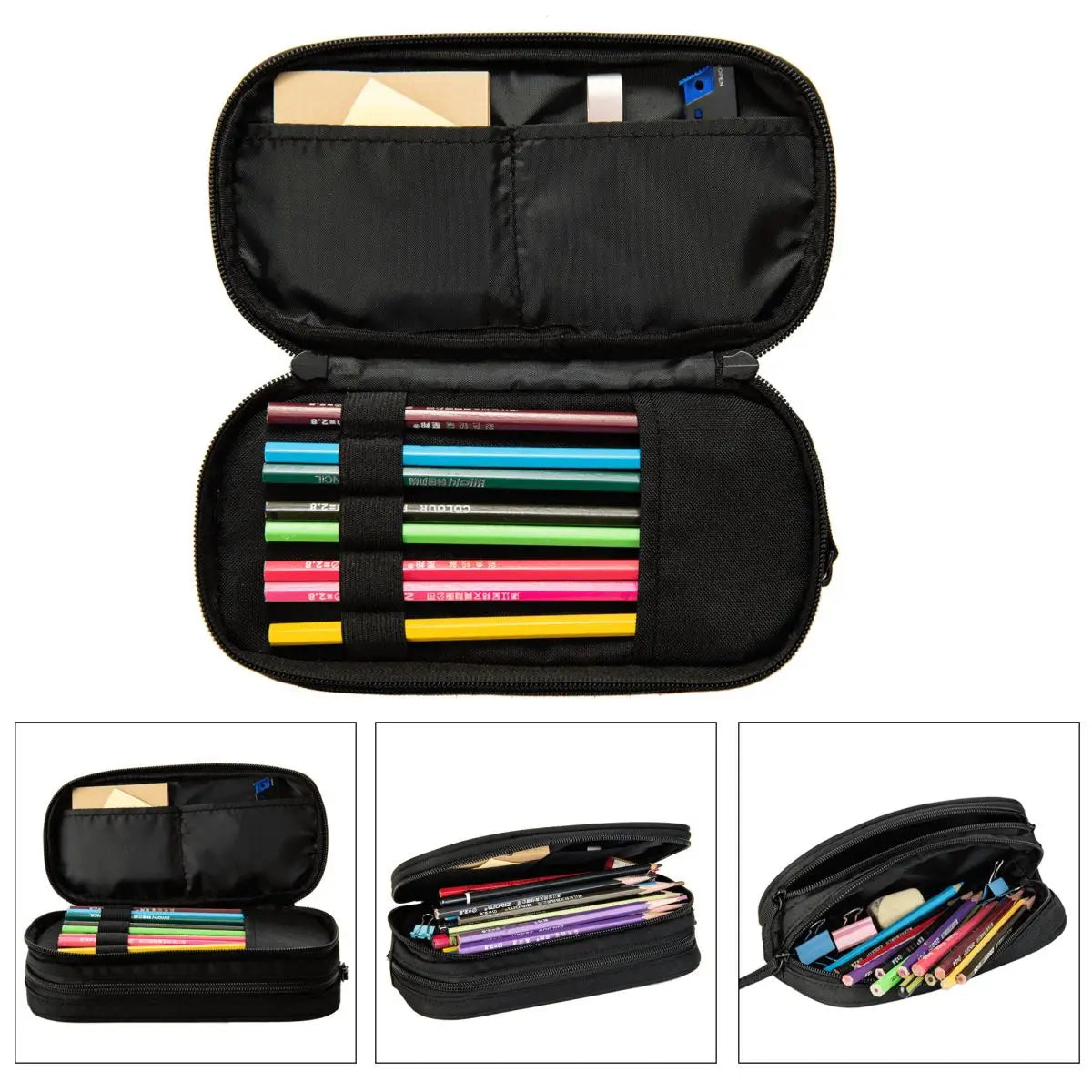 Huntrix Saja Boys Pencil Case Creative Huntrix - Kpop Demon Hunters Pen Bag Girl Boy Large Storage Office Cosmetic Pencilcases