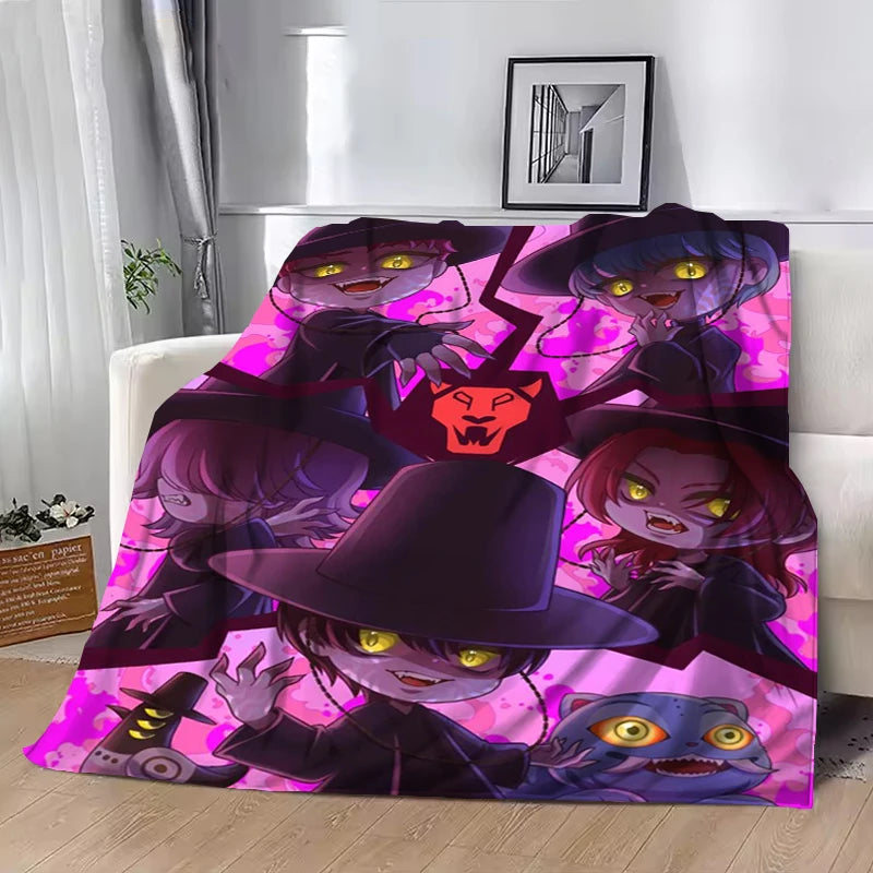 Hot Kpop Demon Hunters Huntrix Saja Boys Throw Blanket King Lid Office Soft Plaid With Print Luxury Designer Bedding Downy Knee