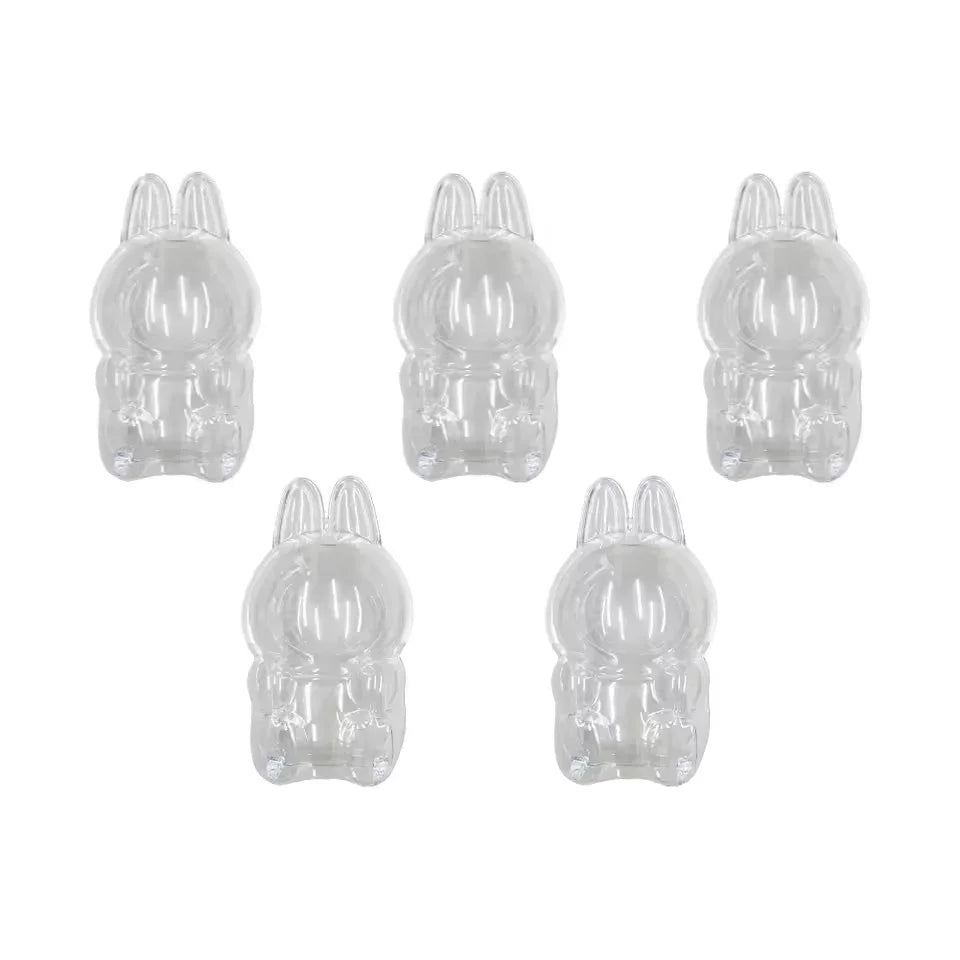 Clear Doll Display Box for Labubu - Dustproof Transparent Storage Case, DIY Collectible Accessories & Party Gift