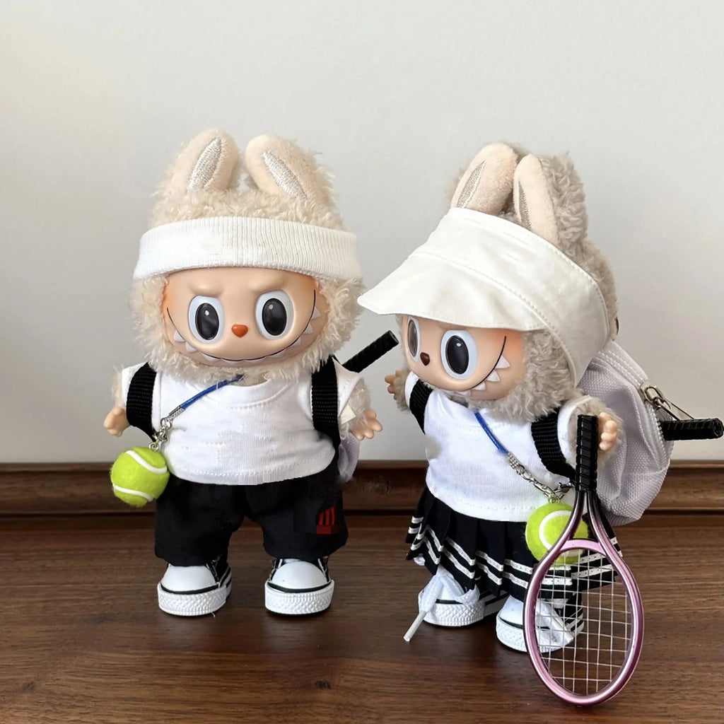 Labubu Canvas Doll Backpack Accessories Multi-color for Labubu Plush Doll 1/6 BJD Barbie Blythes Ropa Doll Bag Toys Accessories