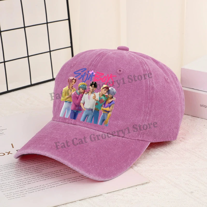 Kpop Demon Hunter Baseball Cap Women Anime Rumi Mira Zoey Sun Hat Adult New Outdoor Sport Sunbonnet Fashion Retro Headgear Gift