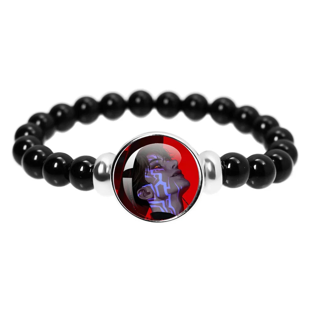 K-Pop Demon Hunters Handmade Glass Bead Bracelet Huntr-x Rumi Zoey Mira Bangles Unisex Jewelry Accessories Fans Gift