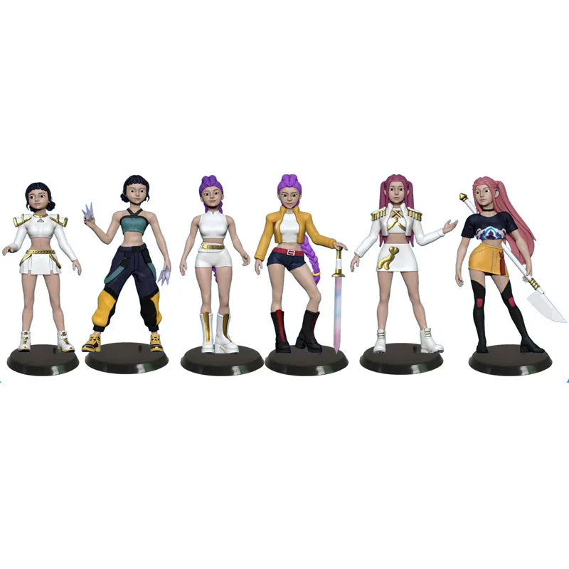 Anime Kpop Demon Hunters Figure Model Toy Cartoon Gaming Peripherals Desk Decoration Collection Figures Model Toy for Kid Gift