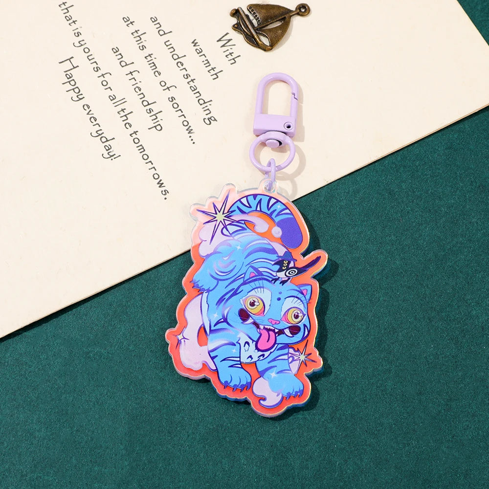 K-POP Demon Hunters Acrylic Bookmark with Tassels - Anime Rumi Mira Collectible Gift for Fans, Reading Marker Student Souvenir