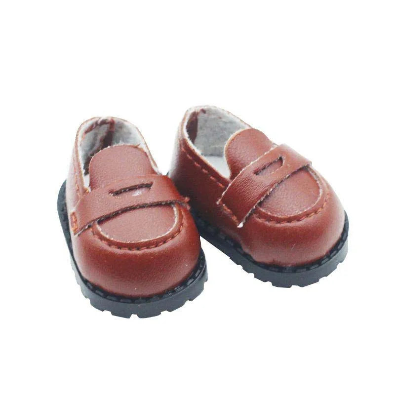 1 pair Multi Colours Labubu Doll Shoes Labubu Bow Shoes for 17cm Labubu Accessories Doll Finger Shoes Doll Leather Shoes