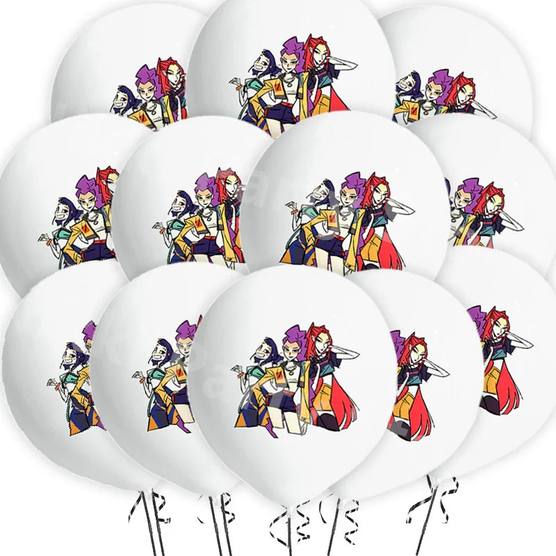 Kpop Demon Hunters Balloons Latex Balloon Cartoon Birthday Decoration 12inch Round Balloon Party Favors Party Supplies Gifts Toy