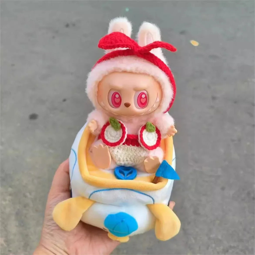 (Shoes Only)17cm Labubu Accessories Shoes Dolls Can Wear Shark Slippers Fun and Stylish Casual Shoes for Playtime