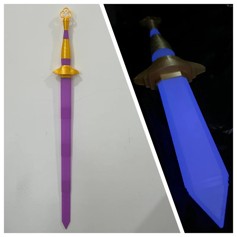 Rumi Sword KPOP Demons Hunter Cosplay Costume Accessories Arms Weaponns Long Knife Purple Sword Halloween Carnival Suit Props