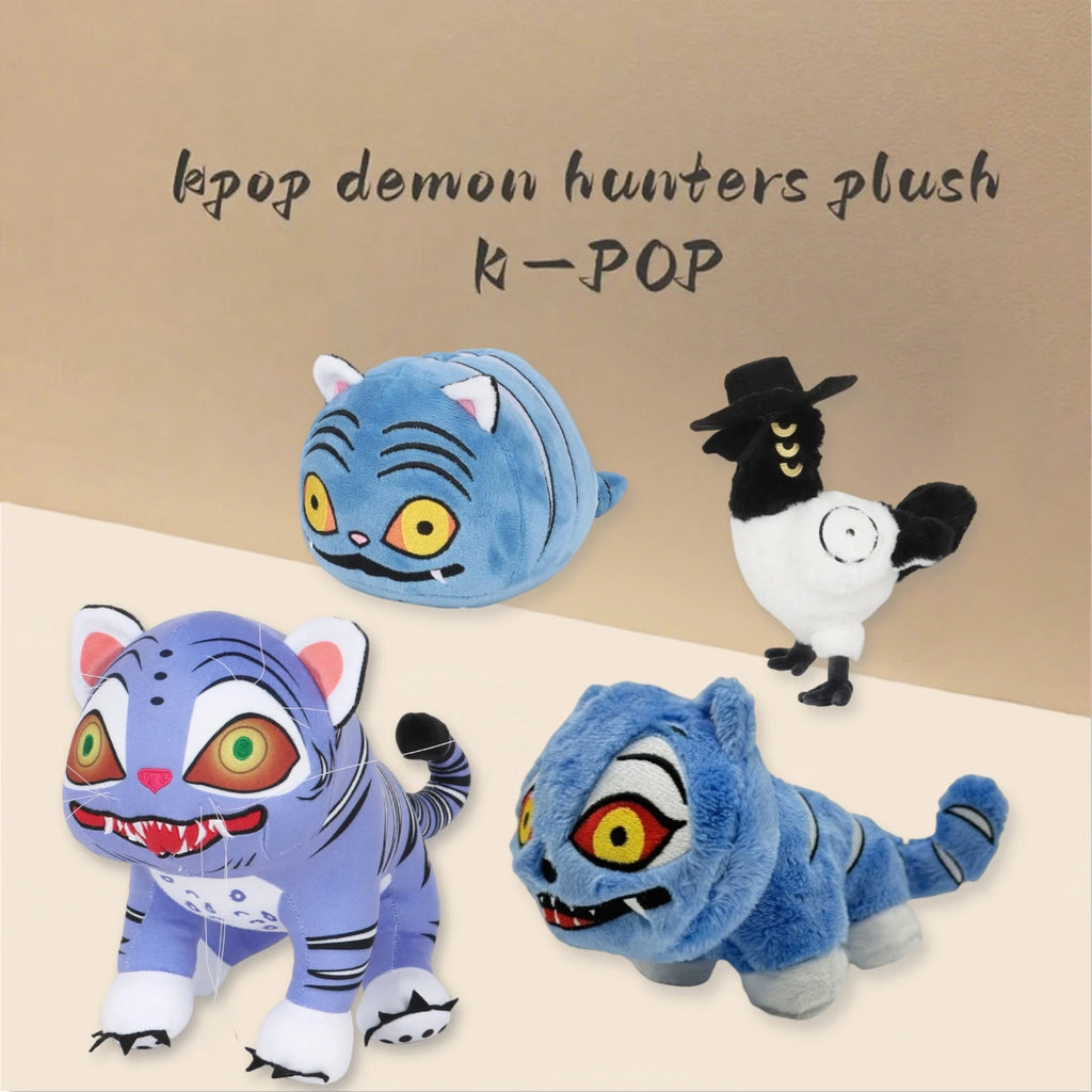New Demon Hunters Tiger Plush Toy Demon Hunters Kpop Accessories Toy Tiger Plushie Doll K Pop Demon Hunters Merch Birthday Gift
