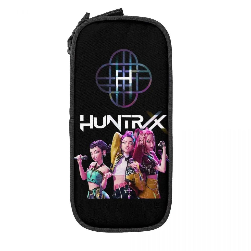 Huntrix Saja Boys Pencil Case Creative Huntrix - Kpop Demon Hunters Pen Bag Girl Boy Large Storage Office Cosmetic Pencilcases
