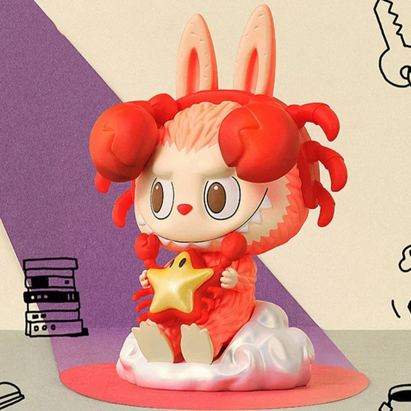 POP MART LABUBU THE MONSTERS Constellation Series Blind Box Toys Kawaii Anime Action Figure Surprise Mystery Box Dolls Girl Gift