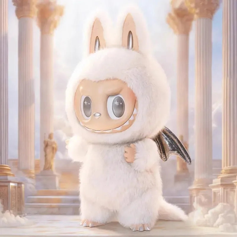 Authentic Pop Mart labubu zimomo Archangel and Big Boss series vinyl figurine Cute plush toy figurines of big kids xmas gifts