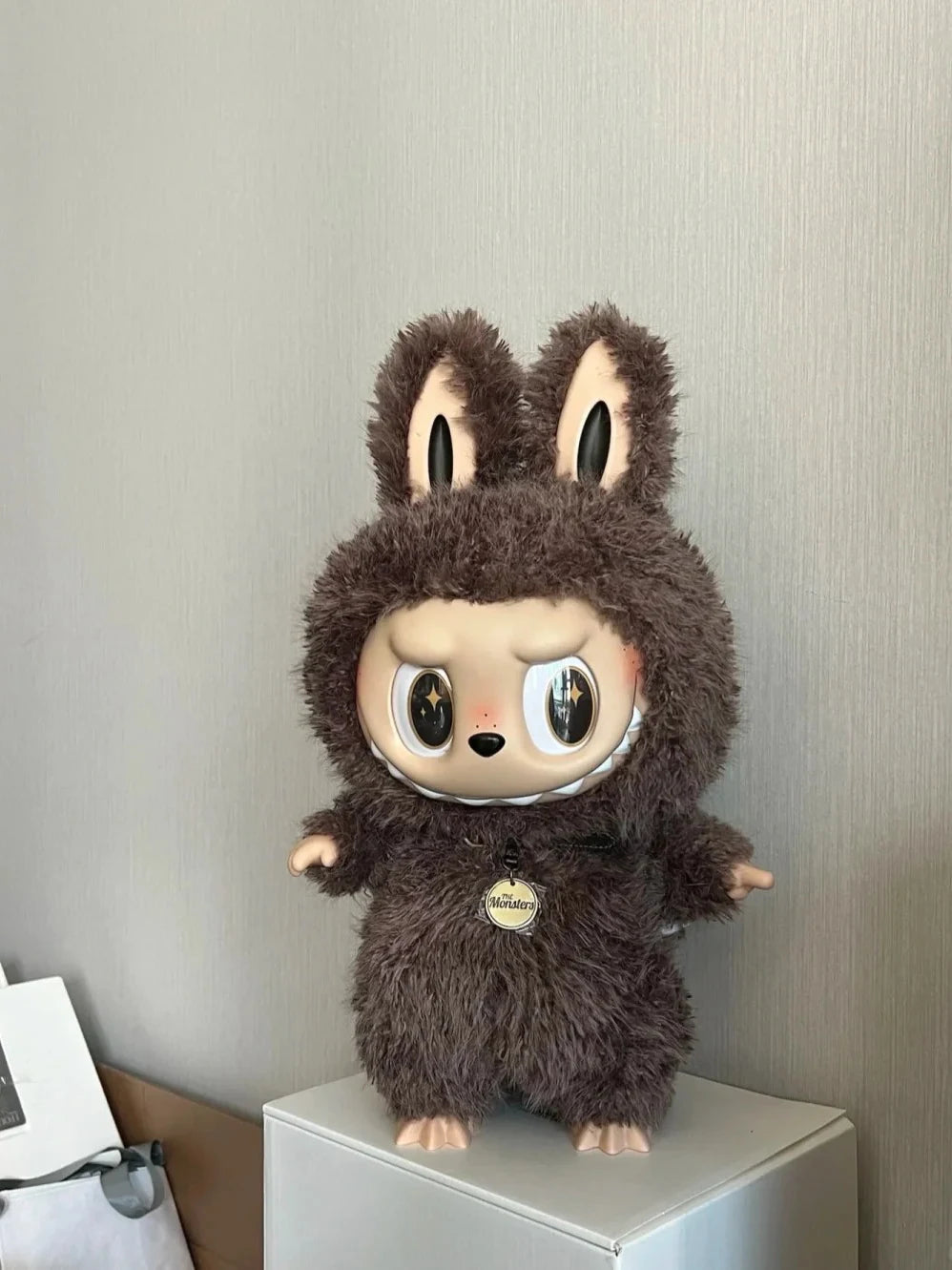 Authentic Pop Mart labubu zimomo Archangel and Big Boss series vinyl figurine Cute plush toy figurines of big kids xmas gifts