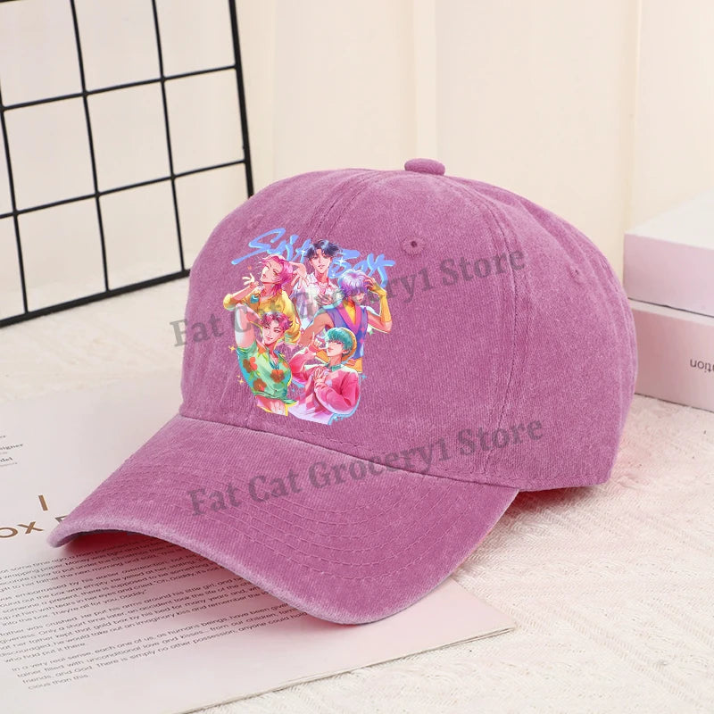 Kpop Demon Hunter Baseball Cap Women Anime Rumi Mira Zoey Sun Hat Adult New Outdoor Sport Sunbonnet Fashion Retro Headgear Gift