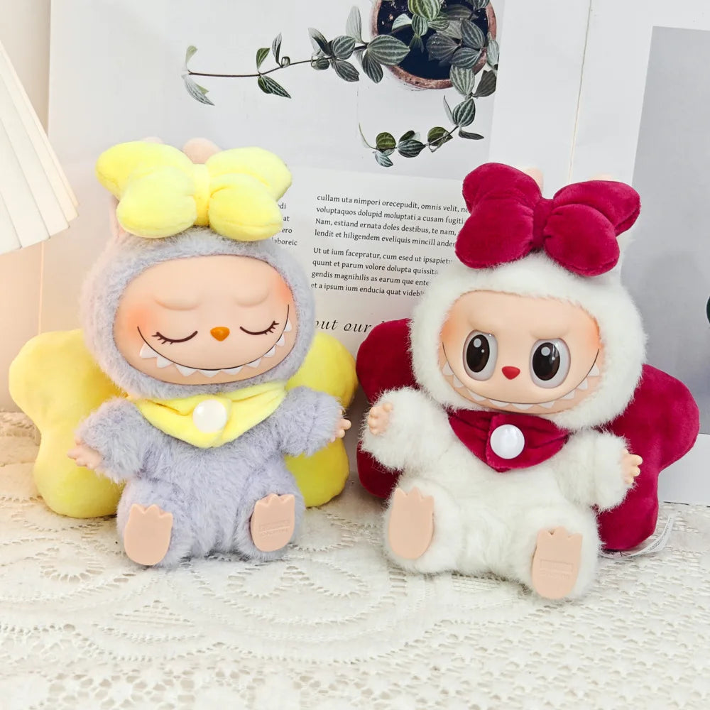Doll Clothes For Labubu V1 V2 V3 Doll Plush Idol Doll Angel Wings Serise Decoration Accessories Diy Toy Sitting Party Fans Gift