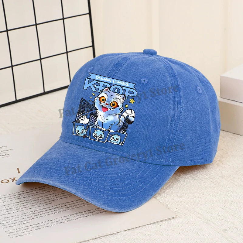 Kpop Demon Hunter Baseball Cap Women Anime Rumi Mira Zoey Sun Hat Adult New Outdoor Sport Sunbonnet Fashion Retro Headgear Gift