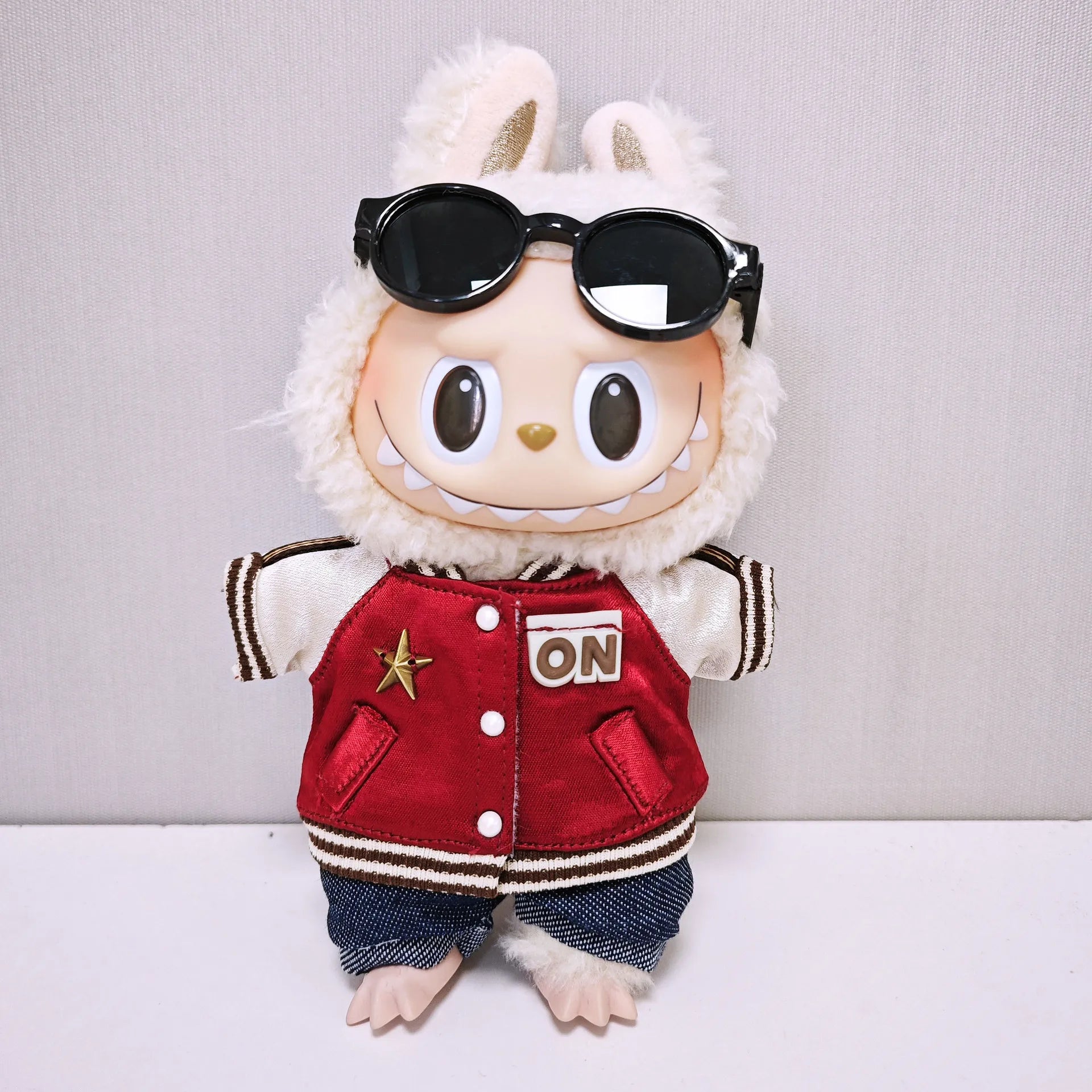 Mini Plush Doll'S Clothes Outfit Accessories For Korea Kpop Exo Labubu V1 V2 Idol Dolls Goose Dinosaur Macaron Clothing Gift