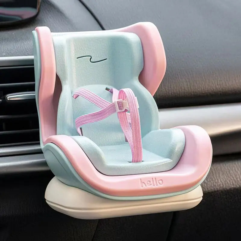 Labubu Car Seat Second Generation Sitting Party Safety Seat Air Outlet Accessories Car dollar storage Gift for Labubu Fan