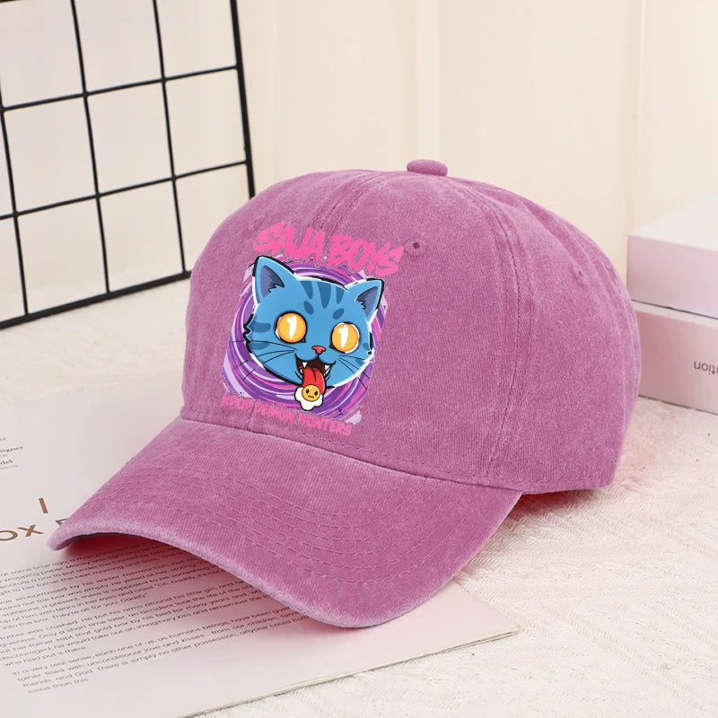 Kpop Demon Hunter Baseball Cap Women Anime Rumi Mira Zoey Sun Hat Adult New Outdoor Sport Sunbonnet Fashion Retro Headgear Gift