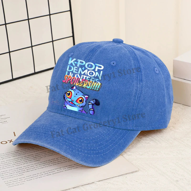 Kpop Demon Hunter Baseball Cap Women Anime Rumi Mira Zoey Sun Hat Adult New Outdoor Sport Sunbonnet Fashion Retro Headgear Gift